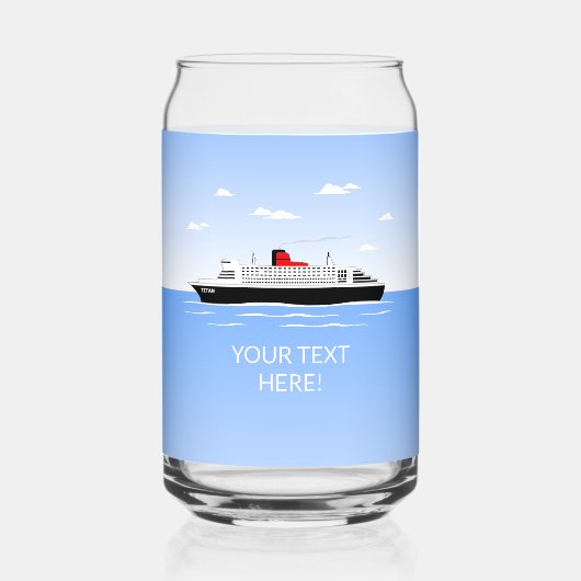 Geweldig zwembad feest blikvorm glas (Voorkant)