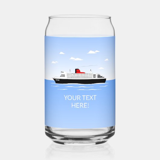 Geweldig zwembad feest blikvorm glas (Achterkant)