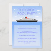 Geweldig zwembad feest kaart (Voorkant)