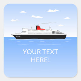 Geweldig zwembad feest vierkante sticker