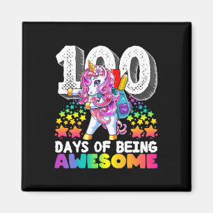 Geweldige 100 dagen school flossen eenhoorn cadeau magneet