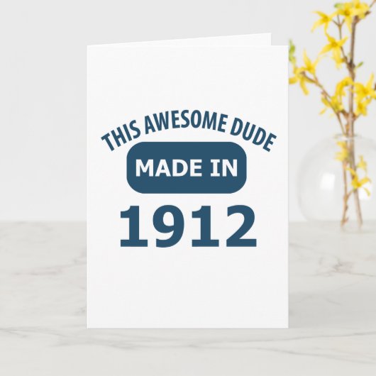 Geweldige 102 éénjarigenverjaardag kaart (Gele Bloem)