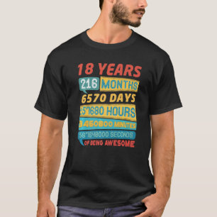 Geweldige 18 jaar oude Vintage 18e verjaardag 1 T-shirt