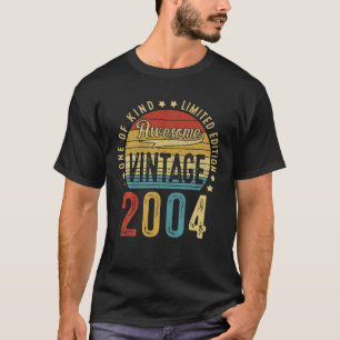 Geweldige 18 jaar oude Vintage 2004 18e verjaardag T-shirt