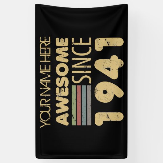  Geweldige 1941 80e verjaardag Spandoek (Verticaal)