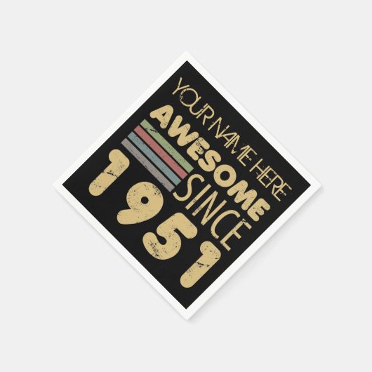  Geweldige 1951 70e verjaardag Servet (Hoek)