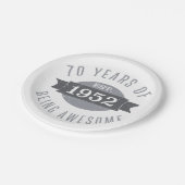 Geweldige 1952 70e verjaardag papieren bordje (Gekanteld)