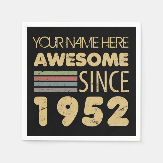  Geweldige 1952 70e verjaardag Servet (Voorkant)