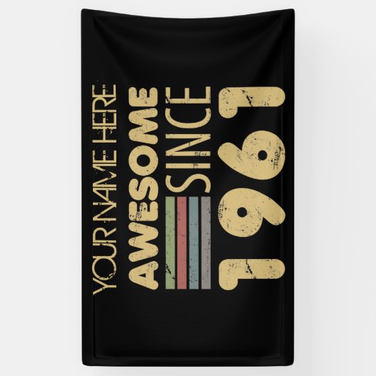  Geweldige 1961 60e verjaardag Spandoek (Verticaal)