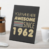  Geweldige 1962 60e verjaardag Reclamebord Met Voetstuk (Insitu)