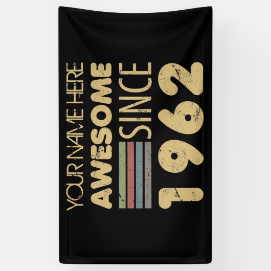  Geweldige 1962 60e verjaardag Spandoek (Verticaal)