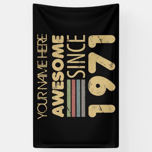  Geweldige 1971 50e verjaardag Spandoek (Verticaal)