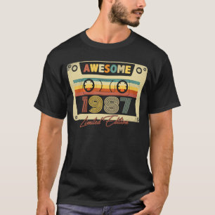 Geweldige 1987 Retro Cassettebandje 36e B dag 36 Y T-shirt