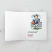 Geweldige 1e verjaardag voetbal kaart (Binnen)