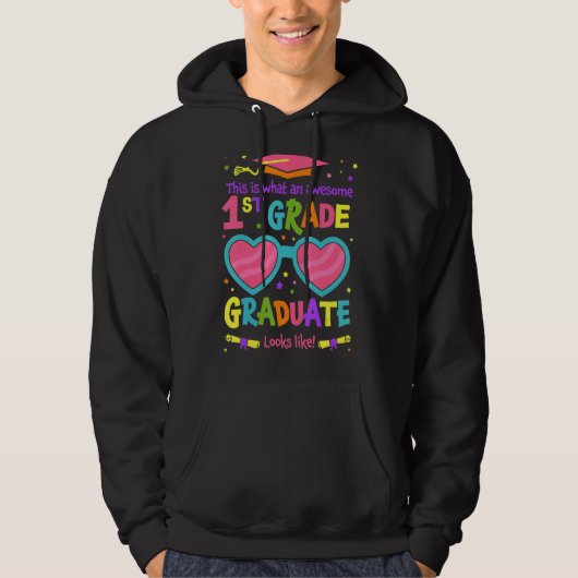 Geweldige 1st rang Afstuderen kijkt als klasse Gra Hoodie (Voorkant)