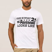 Geweldige 21 jaar oud t-shirt (Voorkant)