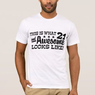 Geweldige 21 jaar oud t-shirt