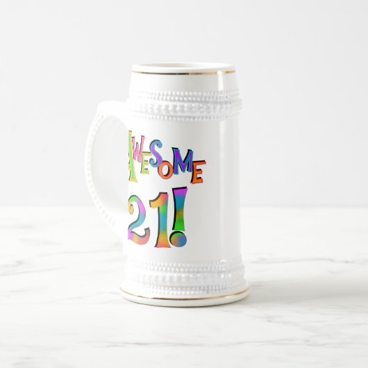 Geweldige 21 T-shirts en cadeautjes op zaterdag Bierpul (Voorkant links)