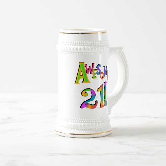 Geweldige 21 T-shirts en cadeautjes op zaterdag Bierpul (Voorkant rechts)