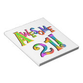 Geweldige 21 T-shirts en cadeautjes op zaterdag Notitieblok (Schuin)