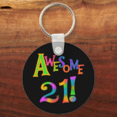 Geweldige 21 T-shirts en cadeautjes op zaterdag Sleutelhanger (Voorkant)