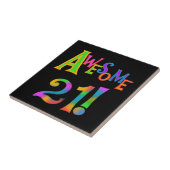 Geweldige 21 T-shirts en cadeautjes op zaterdag Tegeltje (Zijkant)