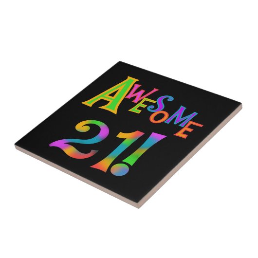 Geweldige 21 T-shirts en cadeautjes op zaterdag Tegeltje (Zijkant)