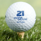 Geweldige 21e verjaardag golfballen 21 jaar feest