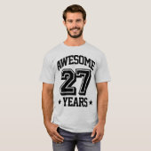 Geweldige 27 jaar t-shirt (Voorkant volledig)