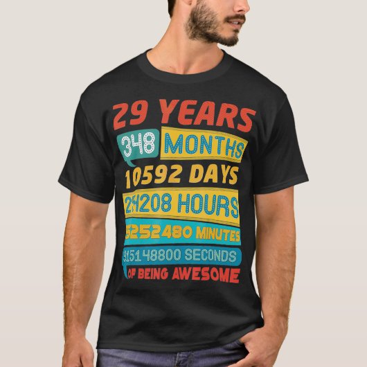 Geweldige 29 jaar oude  versie 29th t-shirt (Voorkant)