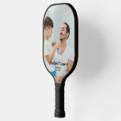Geweldige 2 Grote foto's Uw aangepaste tekst Pickleball Paddle (Links)