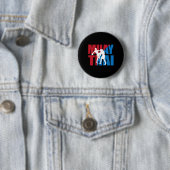 Geweldige 2 Muay Thai-vechter ontwerp kickbokser M Ronde Button 5,7 Cm (In situ)
