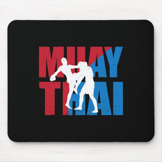 Geweldige 2 Muay Thai Vechtersontwerp Kickboxer Mm Muismat (Voorkant)