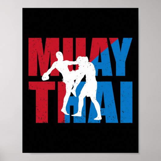 Geweldige 2 Muay Thai Vechtersontwerp Kickboxer Mm Poster (Voorkant)