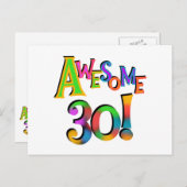 Geweldige 30 T-shirts en cadeautjes op zaterdag Briefkaart (Voorkant / Achterkant)