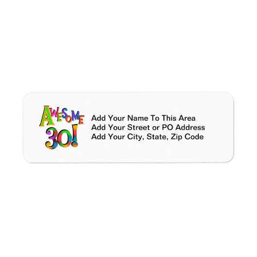 Geweldige 30 T-shirts en cadeautjes op zaterdag Etiket (Voorkant)