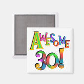 Geweldige 30 T-shirts en cadeautjes op zaterdag Magneet (Voorkant / Achterkant)