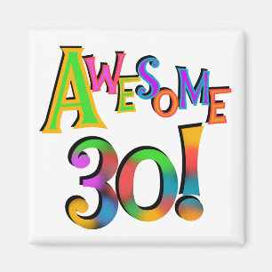 Geweldige 30 T-shirts en cadeautjes op zaterdag Magneet