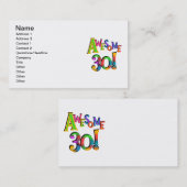 Geweldige 30 T-shirts en cadeautjes op zaterdag Visitekaartje (Voorkant / Achterkant)