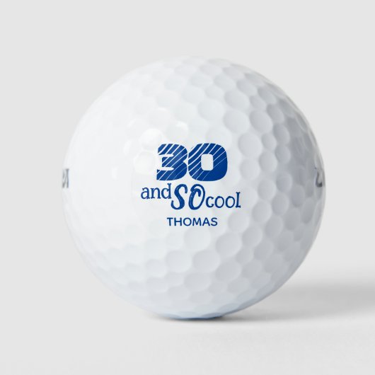 Geweldige 30e verjaardag golfballen 30 jaar feest (Voorkant)