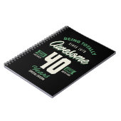 Geweldige 40 jaar notitieboek (Linkerzijde)