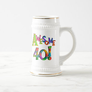 Geweldige 40 T-shirts en cadeautjes op zaterdag Bierpul