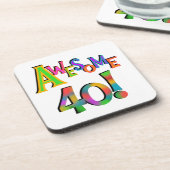 Geweldige 40 T-shirts en cadeautjes op zaterdag Drankjes Onderzetter (Linkerzijde)