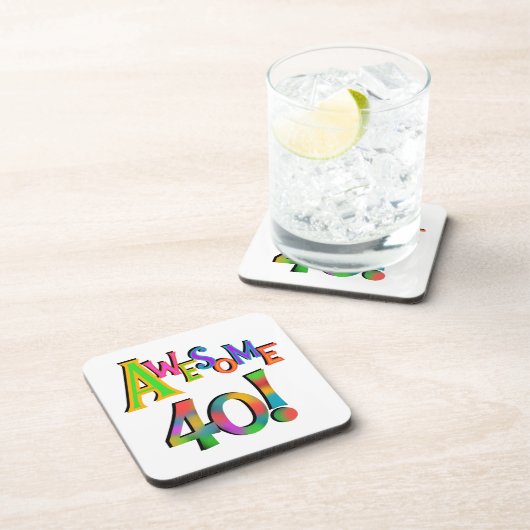 Geweldige 40 T-shirts en cadeautjes op zaterdag Drankjes Onderzetter (Rechterzijde)