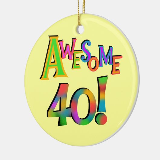 Geweldige 40 T-shirts en cadeautjes op zaterdag Keramisch Ornament (Links)