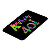 Geweldige 40 T-shirts en cadeautjes op zaterdag Magneet (Linkerzijde)