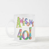 Geweldige 40 T-shirts en cadeautjes op zaterdag Matglas Koffiemok (Links)