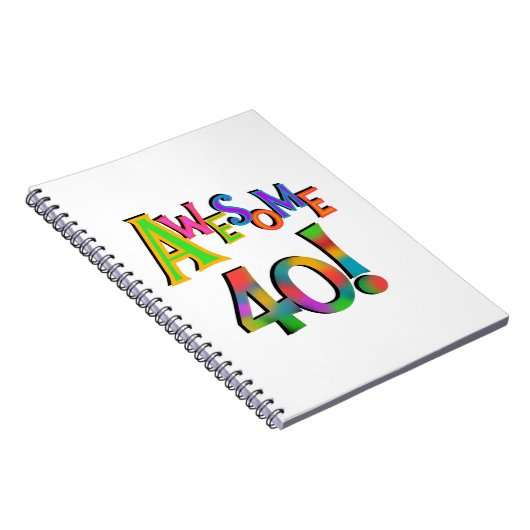 Geweldige 40 T-shirts en cadeautjes op zaterdag Notitieboek (Rechterzijde)