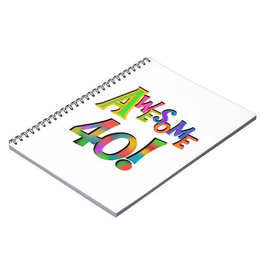 Geweldige 40 T-shirts en cadeautjes op zaterdag Notitieboek (Linkerzijde)