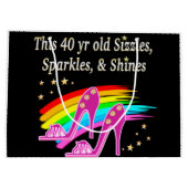 GEWELDIGE 40E SCHOENENLIEFHEBBER LARGE CADEAUTASJE (Achterkant)